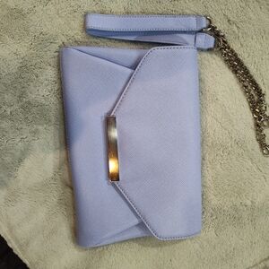 Privé Elegant Lavender Clutch with Chain Strap